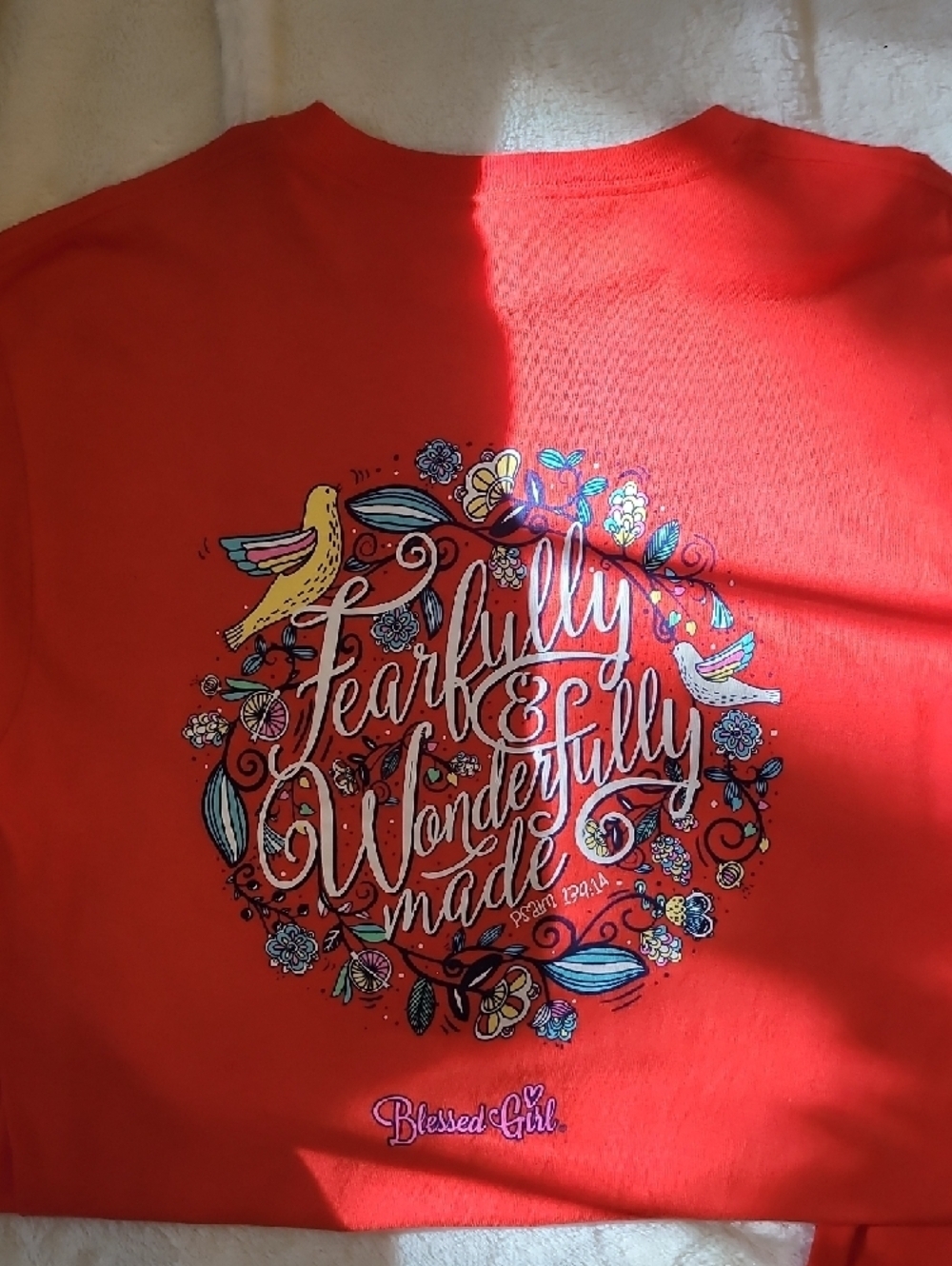 Delta Red Long Sleeve 'Blessed Girl' Floral Graphic Tee - Picture 4 of 4